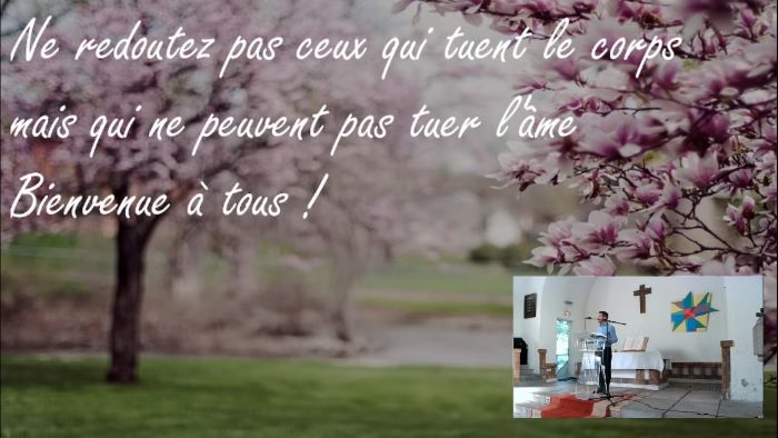 Culte du 25 juin 2023 "Ne redoutez pas ceux qui tuent le corps mais qui ne peuvent pas tuer l'âme" par Thierry Delaunay